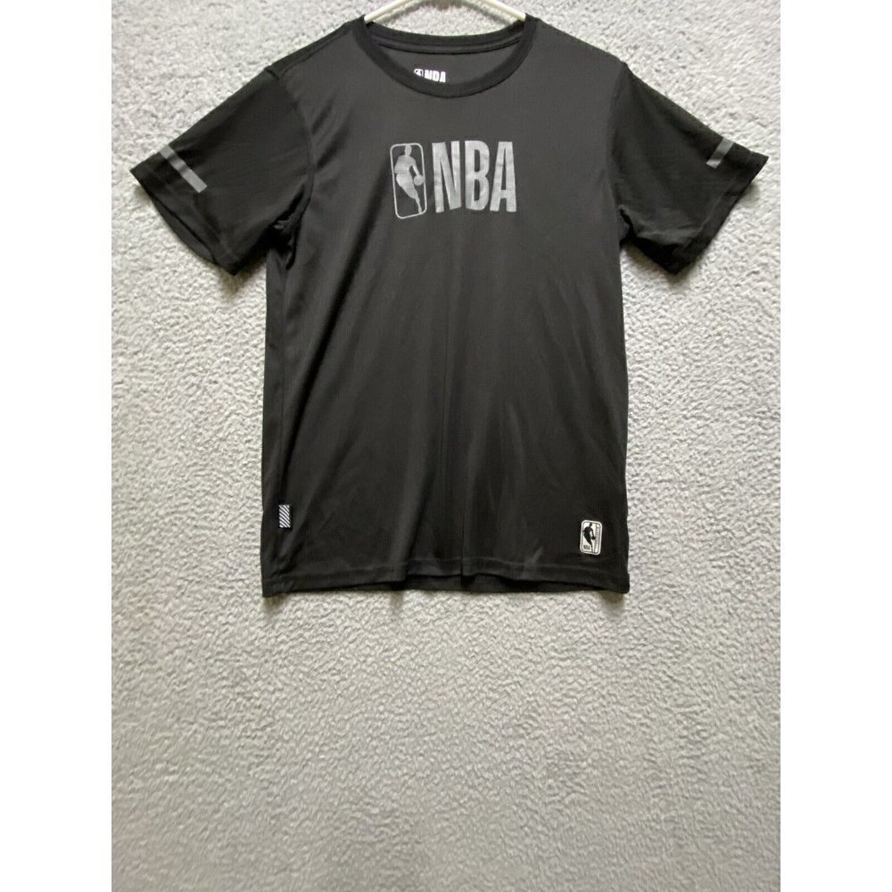 NBA Boys Gray Black Basketball Jersey  Short-Sleeve Size XL (18/20) Crewneck